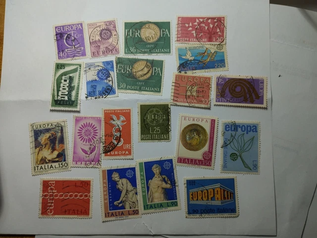 Lotto 20 Francobolli Cept Europa