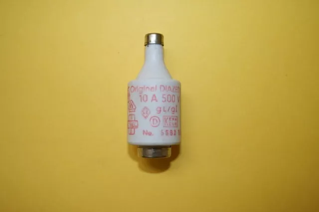 SIEMENS DIAZED BOTTLE FUSE 5sb2 10A 500V    fd7e4