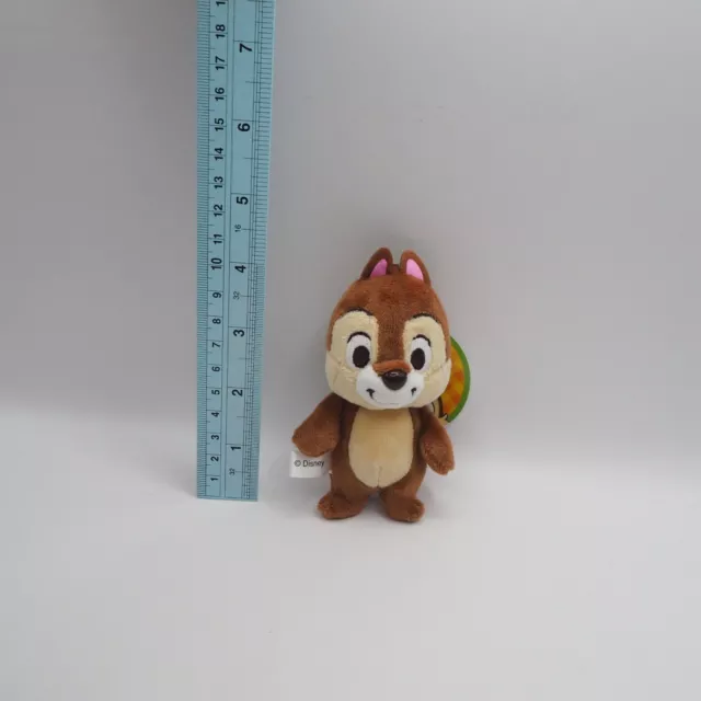 Chip & Dale C1809 Disney Delfino Plush Keychain 4" TAG Mascot Toy Doll Japan 2