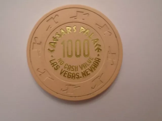 NCV $1000 CAESARS PALACE LAS VEGAS Nevada Casino Poker Chip