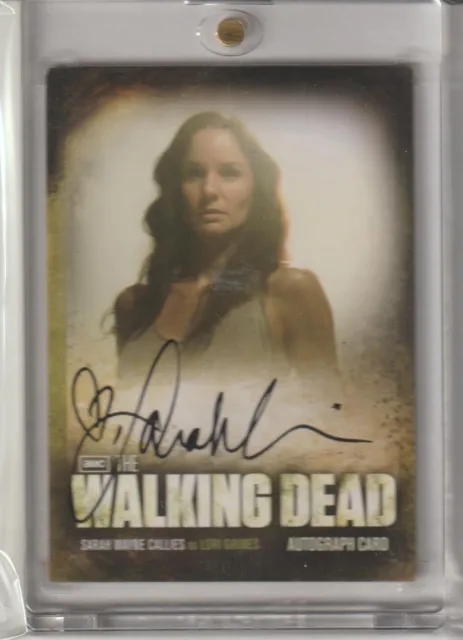 2012 AMC The Walking Dead #A14 Sarah Wayne Callies Autograph Lori Grimes