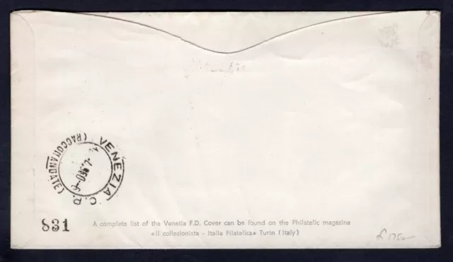 SOMALIA 1960 FDC Cover. World Year of The Refugee. Registered to Italy 2