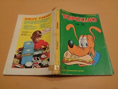 Topolino N° 727 Originale Mondadori Disney Molto Buono 1969 Bollini+Cedola