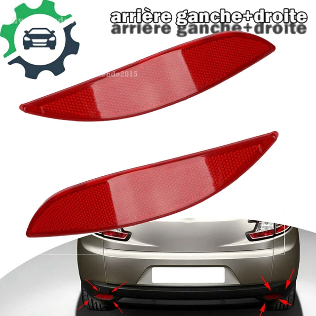 Catadioptre (réflecteur) Pare-choc Gauche Arrière Pour Renault Mégane 3 1.5 DCi - Rouge, Marque SKD