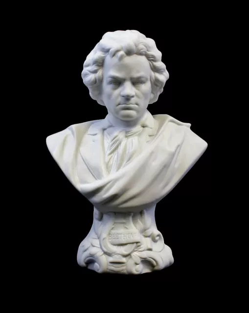 9944079 Estatuilla de porcelana Busto Ludwig van Beethoven BISQUIT kämmer h19cm 2