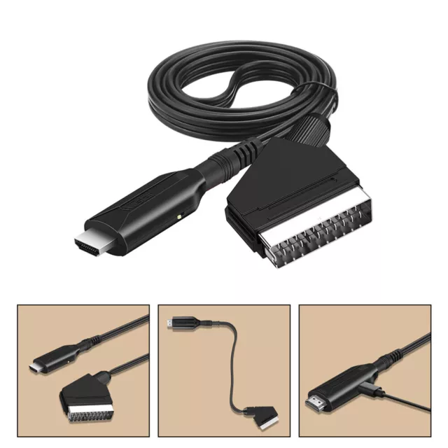 1080p Video Scaler Dvd Converter Cable Scart Adapter Analog to Digital
