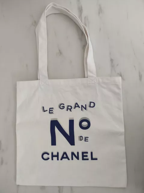 LE GRAND NUMÉRO de CHANEL tote bag fabric bag AUTHENTIC VIP