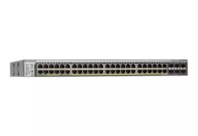 Netgear ProSafe GS752TPS 48-Port Gigabit Ethernet PoE+ Smart Switch +RACK MOUNTS