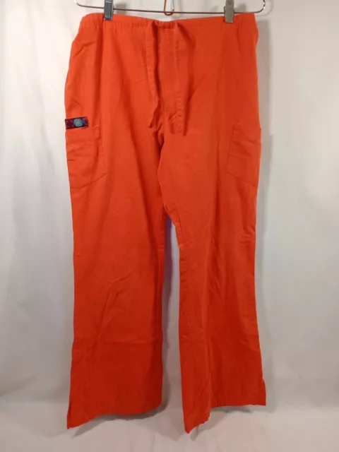 Dickies S Tall Scrub Cargo Pants Orange Women's Medium