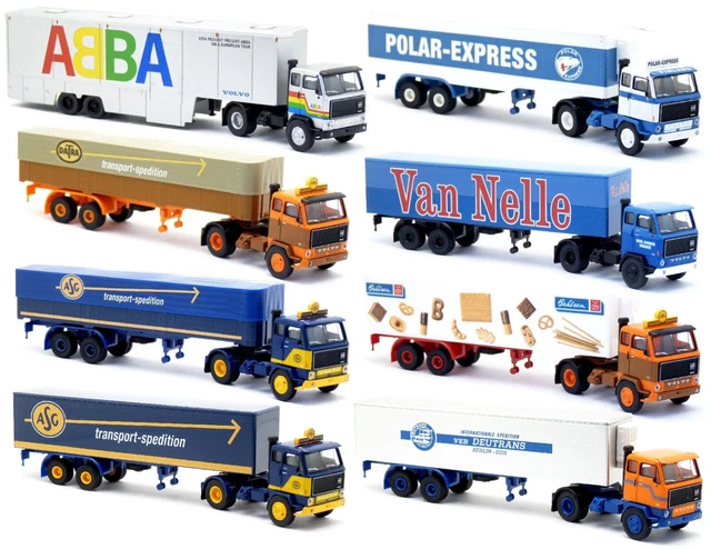 Volvo F 89 Koffer-SZ, 1972, Langtransport - Hallvard Leröy, 1:87, Brekina | Model Car World