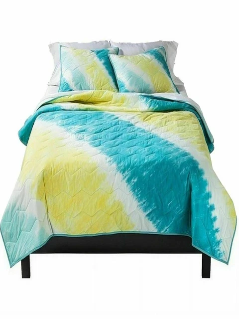 TYE DIE Cotton 3-piece Quilt Set - FULL/QUEEN (all cotton) includes 2 shams TYE DIE Cotton 3-piece Quilt Set - FULL/QUEEN (all cotton) includes 2 shams