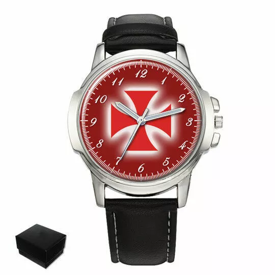 Templar Cross Knights Templar Masonic Gents Mens Wrist Watch Birthday Gift