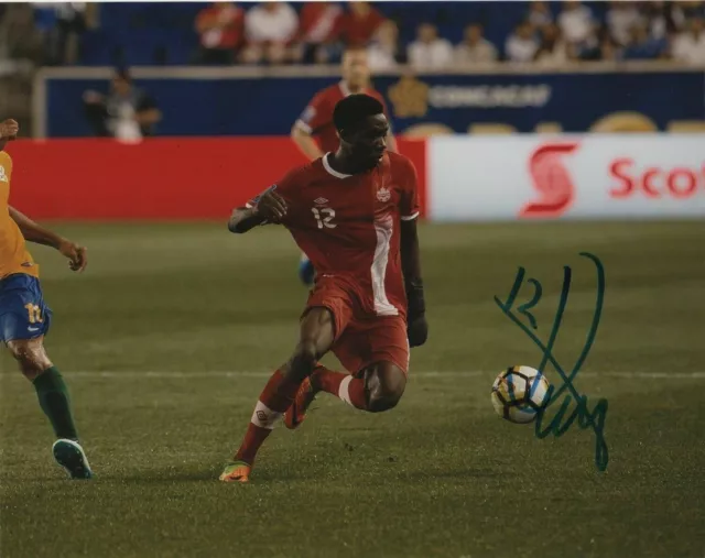 Team Canada Alphonso Davies Autographed Signed 8x10 Bayern Photo REPRINT