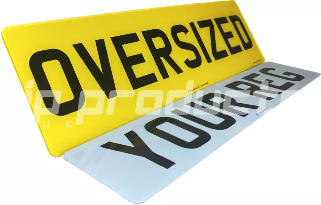 3D Gel 4D Laser Cut 21x6 Oversize Rear Road Legal Reg Number Plate Range Rover