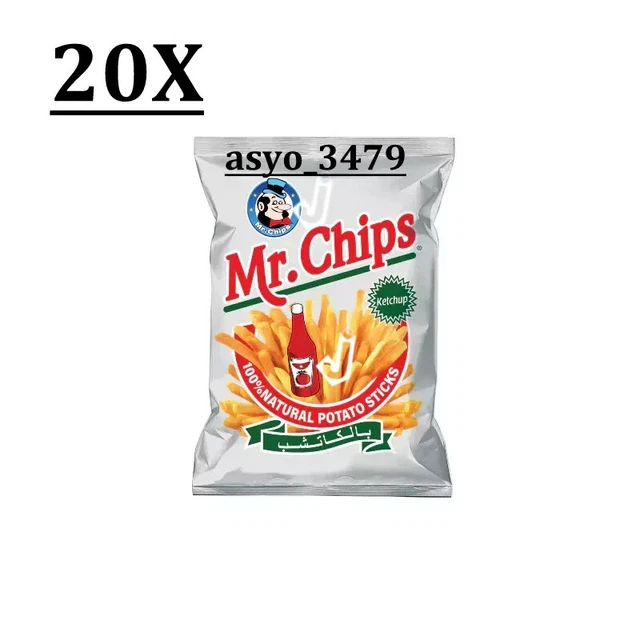 20X MR CHIPS Potato Sticks Ketchup Flavor 35 Gram - مستر شيبس بنكهة