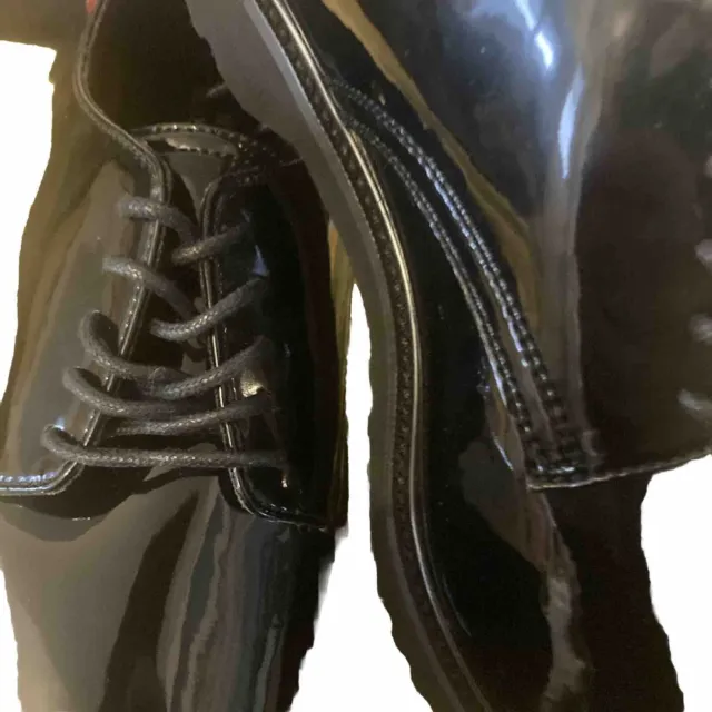 PATENT LEATHER SHOES Size 13 D Men’s Service Shoe New Commander High ...