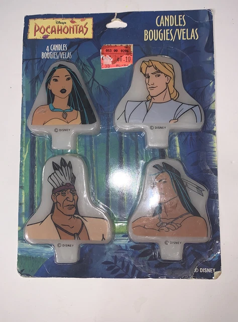 De Colección Sellado de Reedición Disney Pocahontas Velas Toppers Powhatan Kocoum John Smith