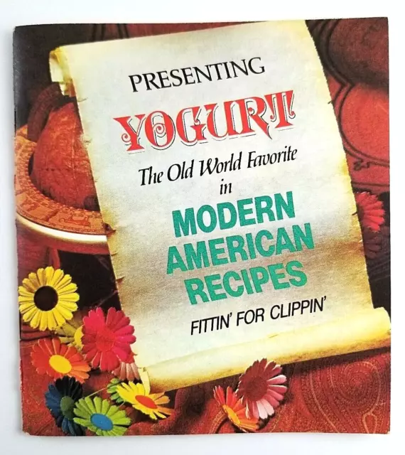 Yogurt Modern American Recipe Booklet American Dairy Association Vintage Food