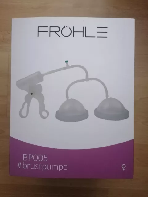 Fröhle BP005 Brustpumpe Duo Cup A Vakuum Busen Busensaugschalen Saugschalen