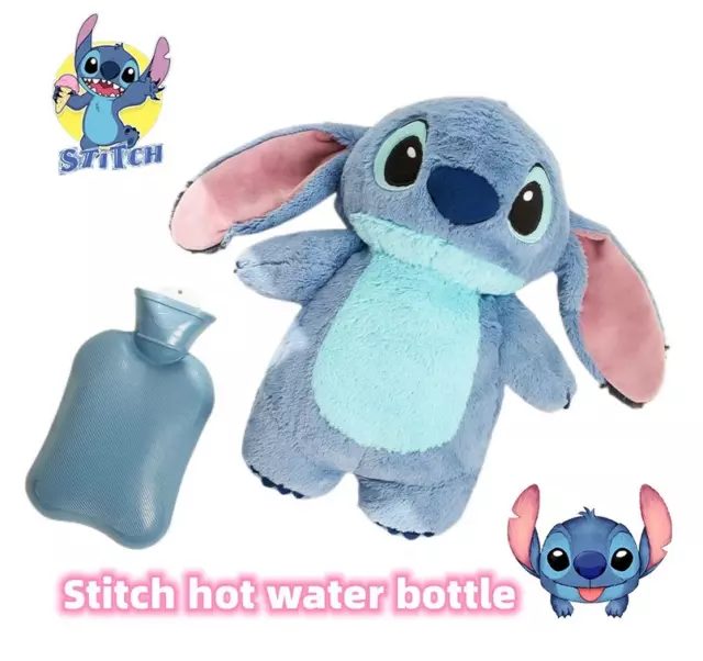 Stitch Hot Water Bottle Soft Winter Plush Warm Hand Bag Home Water Filling