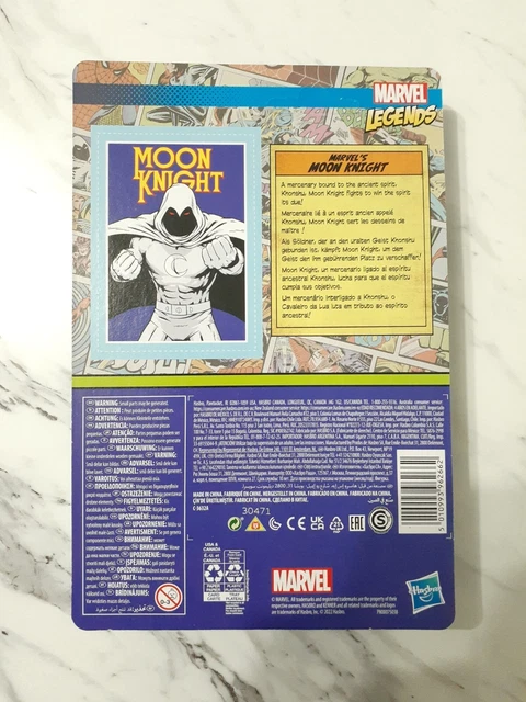 HASBRO MARVEL LEGENDS Series Moon Knight 3.75 inch Action Figure Retro ...