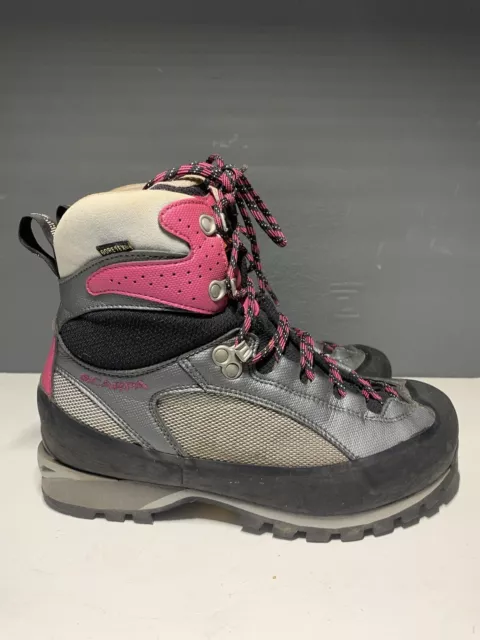 Scarpa Women’s Charmoz Pro GTX Waterproof Boots Size 5 UK Or 38 EU Grey Pink