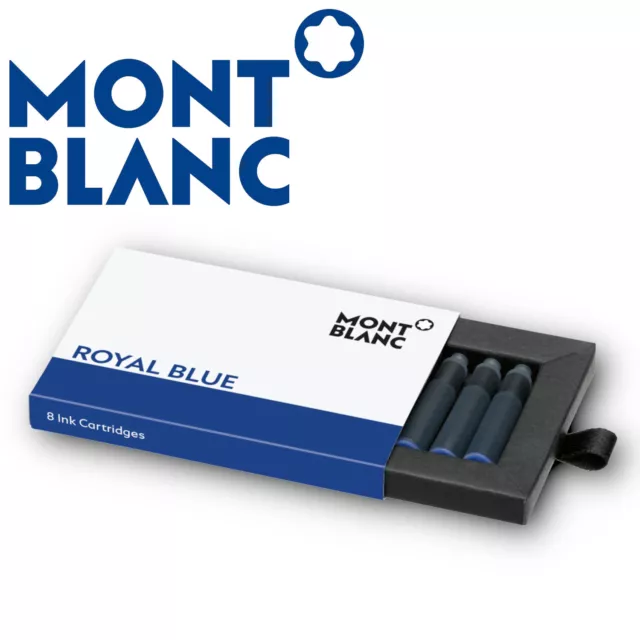 Montblanc Tintenpatronen Tinte Royal Blue Blau, 8er Pack