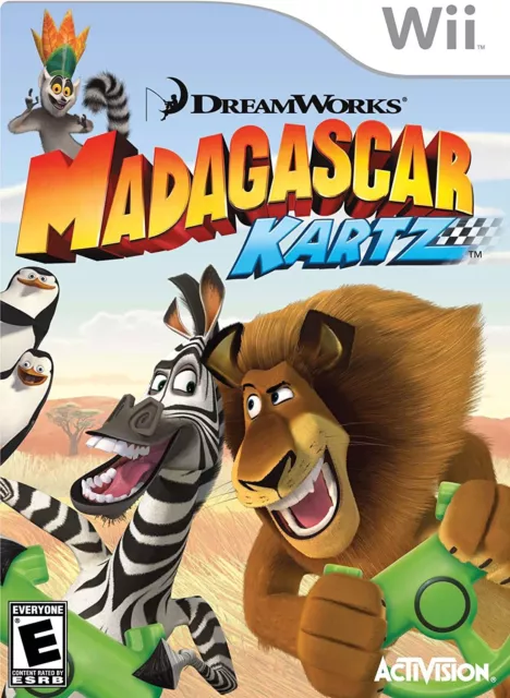 Madagascar Kartz (Nintendo Wii) Complete & Very Good condition!