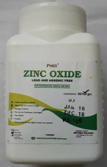 Ciment de remplissage temporaire à l'oxyde de zinc et au plomb, 100 g....