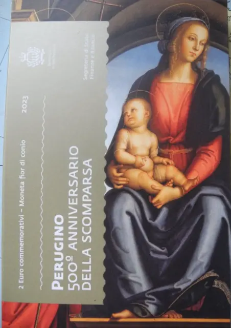 2 Euro San Marino 2023 "500 Todestag Perugino"  NEU und sofort lieferbar