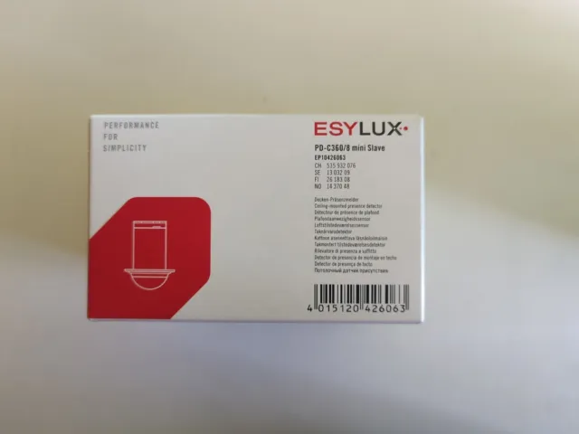 ESYLUX Decken-Präsenzmelder PD-C360/8 mini Slave IP55 Bewegungsmelder-Sensoren