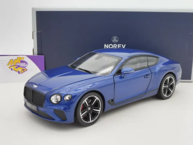 Norev 182787 # Bentley Continental GT Coupe Baujahr 2018 " Sequin Blue " 1:18