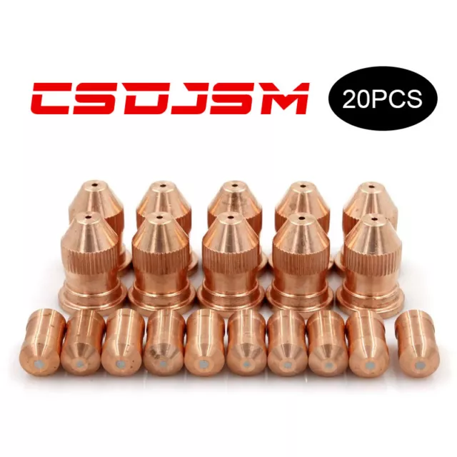 Plasma 21150 21329 Electrode 80A Nozzle Tip for Esab PT-20AM torch - 20pcs