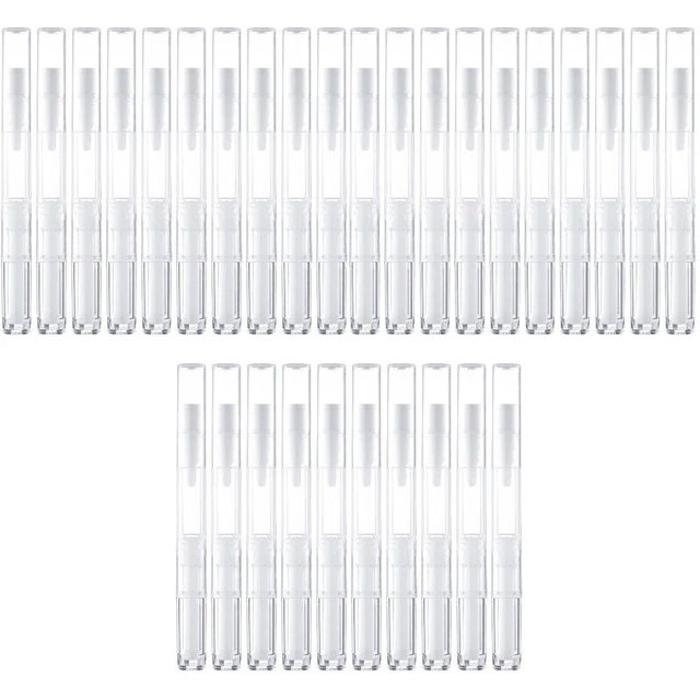 30 PIEZAS tubos de esmalte de uñas vacíos plástico recipiente de brillo labial pasadores de esmalte de uñas aplique
