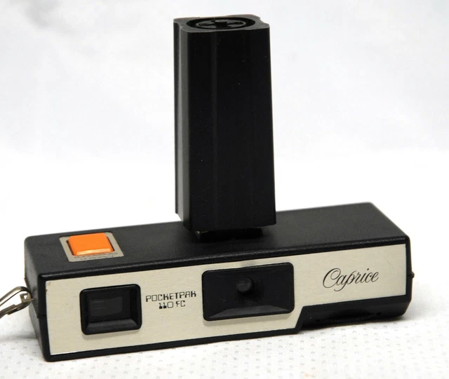 Vintage Caprice PocketPak 110 FC Camera w/Flash Shoe Extension ED115