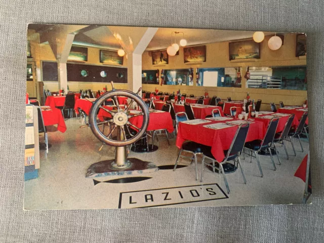 Vintage 50s 60s Lazio’s Seafood Restaurant Eureka California Postcard Unposted