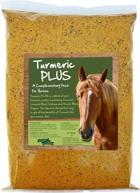 Horse Herbs Turmeric plus - Supplement, Black Pepper, Micronised Linseed