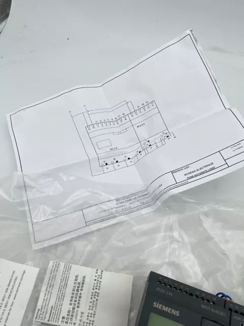 Siemens Logo! 24Rc 6Ed1 055-1Hbo0-Obao + 6Ed1 052-1Hb00-0Ba4 Dm8 24R 3