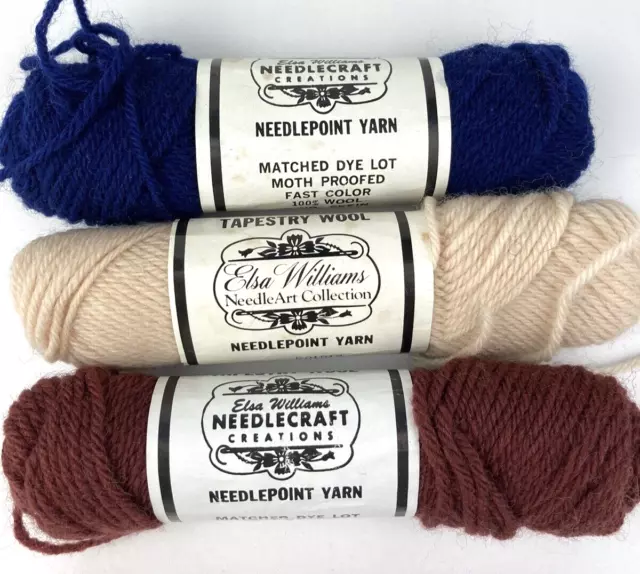 ELSA WILLIAMS Needlepoint Yarn Tapestry Wool NWT Supplies