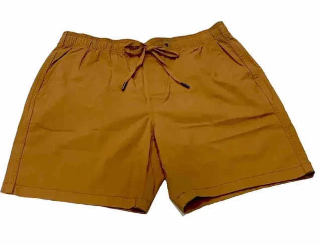 Men’s Chino Shorts Medium 7” Inseam Khaki Stretch Drawstring Above Knee GAP