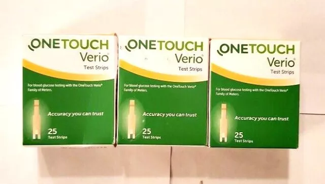 Nuevas tiras reactivas para diabéticos de glucosa de un toque al por menor 75 quilates con vencimiento 10/31/2023