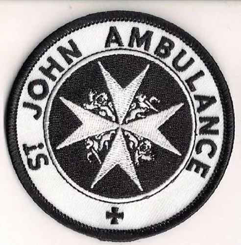 Doctor Who St. John Ambulance Embroidered Patch, NEW 3inch round