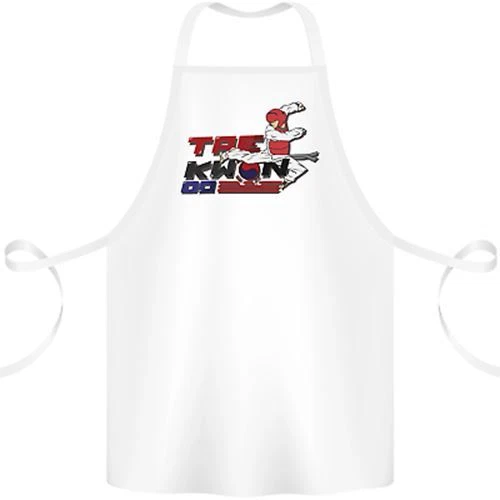 Taekwondo Fighter Mixed Martial Arts MMA Cotton Apron 100% Organic