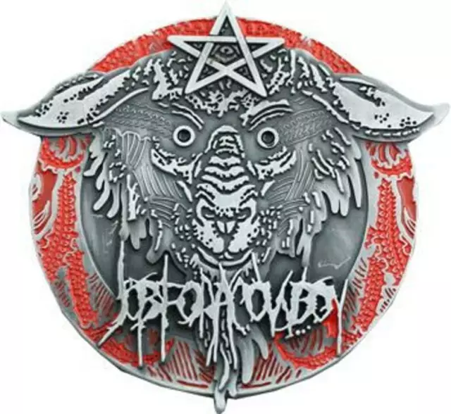 MWT - Lamb of God Band Belt Buckle with pentagram