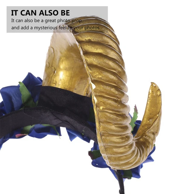 HORN ROSE FLOWER Headband Simulation Costume Party Halloween £17.19