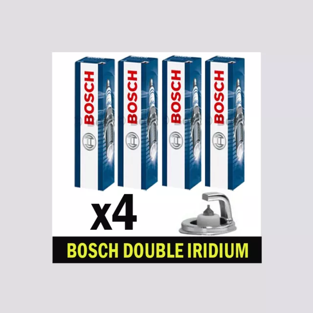 4x Bosch Iridium Spark Plugs for MAZDA CX-5 2.0 2.5 12->ON GH KE KF
