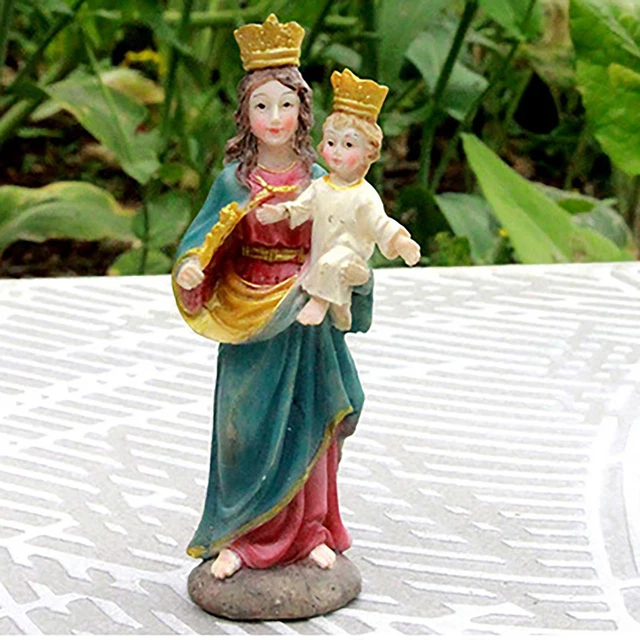 Peint à La Main Nativité Figurine Religieux Spirituel Table Décoratif F