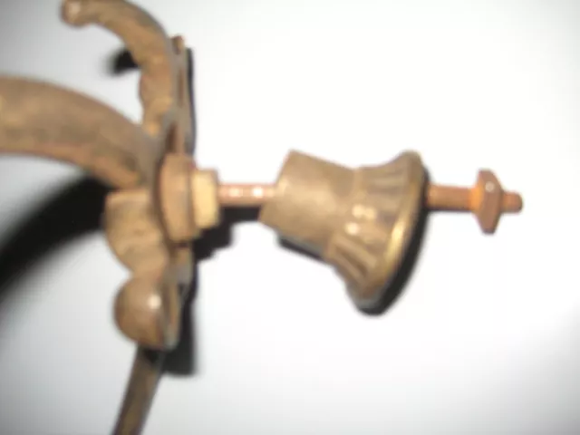 Set of 3 Victorian Cast Iron Double Hall Tree Coat & Hat Hooks 7