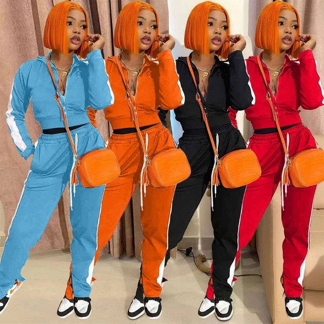 Ensemble de survêtements pour femmes actives veste de piste et pantalon de pist