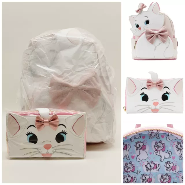 Loungefly Disney The Aristocats Sassy Marie Cosplay Mini Backpack & Wallet NWT